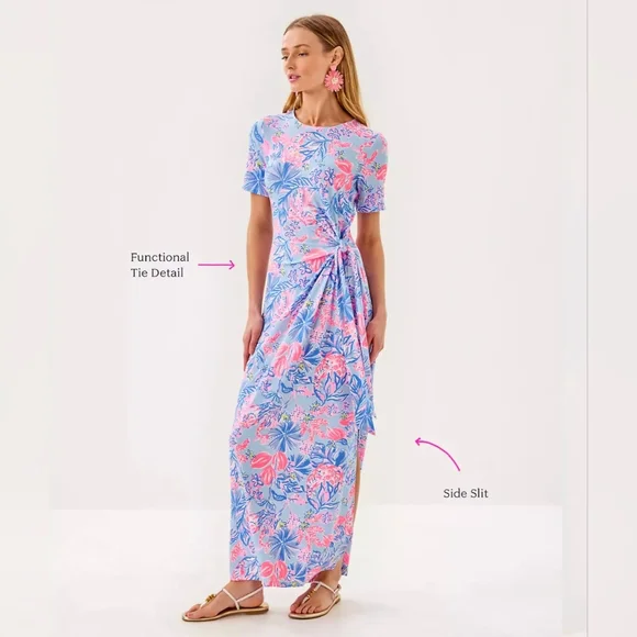 New Lilly Pulitzer Chace Maxi Dress - Picture 2 of 8